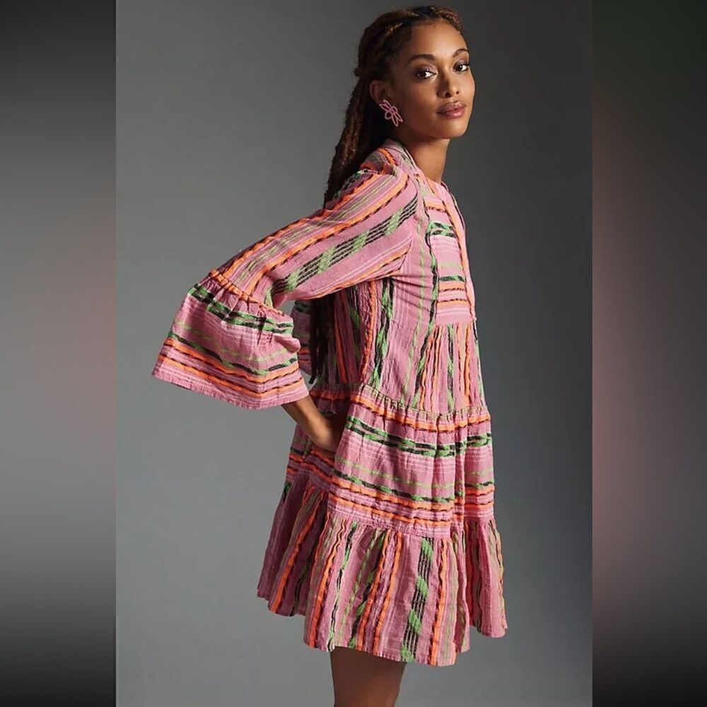 NEW DEVOTION TWINS ella dress SMALL RASPBERRY - Picture 2 of 6